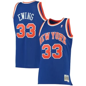 Patrick Ewing New York Knicks 1991/92 Big & Tall Hardwood Classics Swingman Jersey Bold Blue