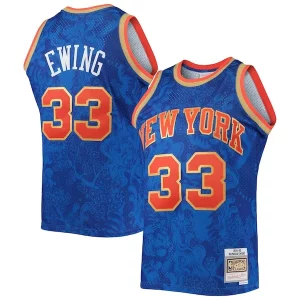 Patrick Ewing New York Knicks Superbe Hardwood Classics 1991/92 Lunar New Year Swingman Jersey Blue