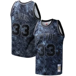 Patrick Ewing New York Knicks Hardwood Classics Élégant 1991/92 Tie Dye Swingman Jersey Black