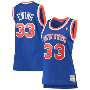 Patrick Ewing Gracieux New York Knicks Women's 1991/92 Hardwood Classics Swingman Jersey Blue