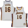 Pau Gasol Los Angeles Lakers Unisex Hall of Fame Class of 2023 Throwback Swingman Jersey White Élégant