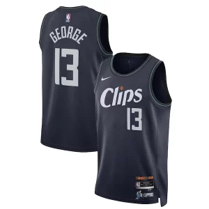 Paul George LA Clippers Nike Unisex 2023/24 Swingman Jersey Dashing Navy City Edition