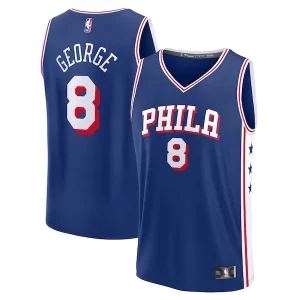 Paul George Philadelphia 76ers Youth Fast Break Replica Player Jersey Icon Edition Gracieux Royal