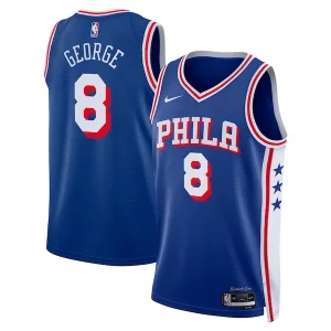 Paul George Philadelphia Moderne 76ers Nike Unisex 2024 Offseason Addition Nike Swingman Jersey Royal