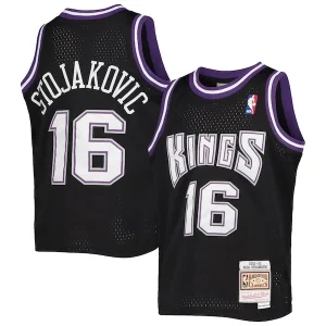 Peja Stojakovic Sacramento Kings Youth 2001/02 Hardwood Classics Swingman Exclusif Jersey Black