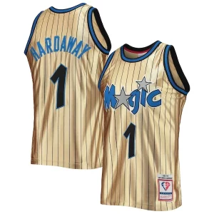 Penny Hardaway Orlando Magic 75th Anniversary 1993/94 Hardwood Tendance Classics Swingman Jersey Gold