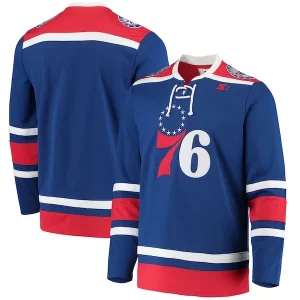 Philadelphia 76ers G III Sports by Carl Banks Pointman Hockey Fashion Jersey Vibrant Royal