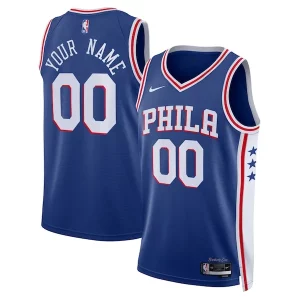 Philadelphia 76ers Nike Unisex 2022/23 Swingman Custom Jersey Royal Icon Vibrant Edition
