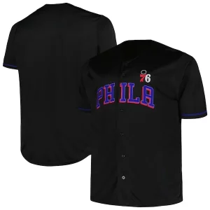 Philadelphia 76ers Profile Big & Tall Pop Jersey Black Charming