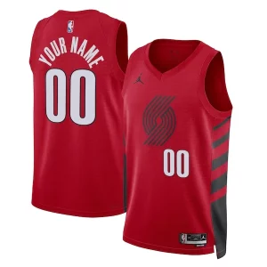 Portland Trail Blazers Jordan Brand Unisex 2022/23 Swingman Custom Distingué Jersey Statement Edition Red