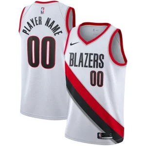 Portland Trail Blazers Nike 2020/21 Tendance Swingman Custom Jersey Association Edition White