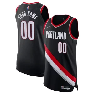Portland Trail Confortable Blazers Nike 2021/22 Diamond Authentic Custom Jersey Icon Edition Black