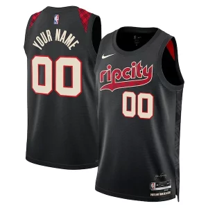 Portland Trail Blazers Nike Unisex 2023/24 Dashing Custom Swingman Jersey Black City Edition