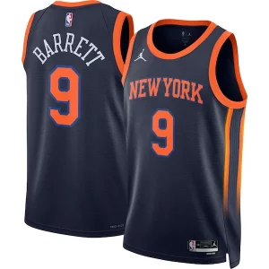 RJ Barrett New York Knicks Jordan Brand Unisex Swingman Jersey Statement Captivant Edition Navy