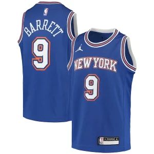 RJ Barrett New Magnifique York Knicks Jordan Brand Youth 2020/21 Swingman Player Jersey Statement Edition Blue