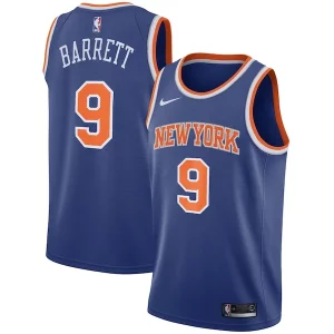 RJ Barrett New York Knicks Nike Swingman Jersey Blue Icon Moderne Edition