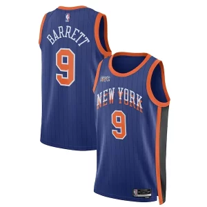 RJ Barrett New York Knicks Nike Unisex 2023/24 Swingman Jersey Blue Exceptionnel City Edition