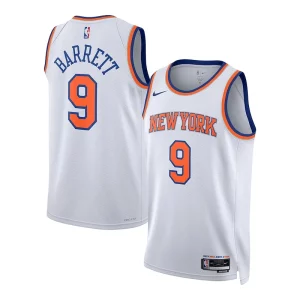 RJ Barrett Commémoratif New York Knicks Nike Unisex Swingman Jersey Association Edition White