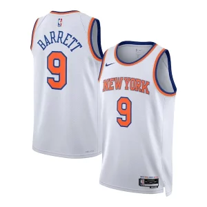RJ Barrett New York Premium Knicks Nike Unisex Swingman Jersey Association Edition White