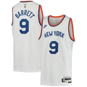 RJ Barrett New York Knicks Nike Youth 2021/22 Swingman Player Jersey Classic Edition Prime White