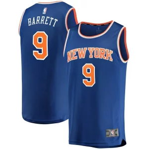 RJ Barrett New York Knicks Replica Fast Break Jersey Blue Charming Icon Edition