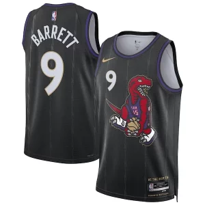 RJ Barrett Toronto Raptors Nike Prime Unisex 2024/25 Swingman Player Jersey City Edition Black