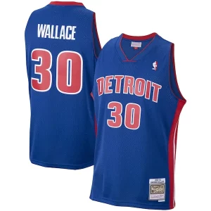 Rasheed Wallace Detroit Pistons 2003/04 Hardwood Commémoratif Classics Swingman Jersey Royal