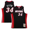 Ray Personalisable Allen Miami Heat Hardwood Classics Swingman Jersey Black
