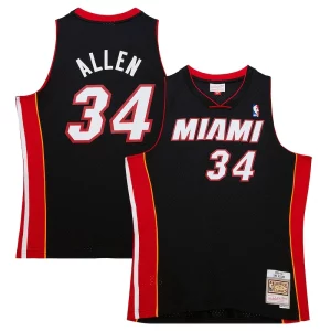 Ray Personalisable Allen Miami Heat Hardwood Classics Swingman Jersey Black