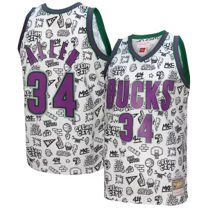 Ray Allen Milwaukee Bucks 2000/01 Swingman Superbe Jersey White