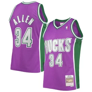 Ray Allen Milwaukee Bucks 2001/02 Hardwood Notable Classics Swingman Jersey Purple