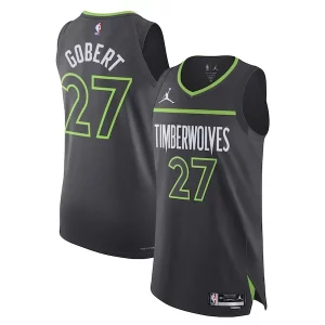 Rudy Charming Gobert Minnesota Timberwolves Jordan Brand Authentic Player Jersey Statement Edition Anthracite