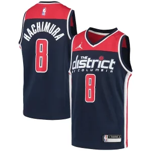 Rui Hachimura Washington Wizards Jordan Brand Youth 2020/21 Swingman Player Exquisite Jersey Statement Edition Navy