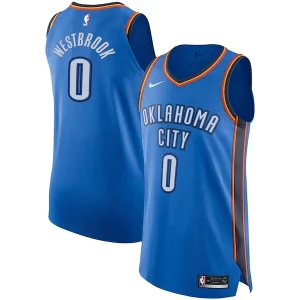 Russell Westbrook Oklahoma City Thunder Nike Authentic Player Jersey Classique Icon Edition Blue