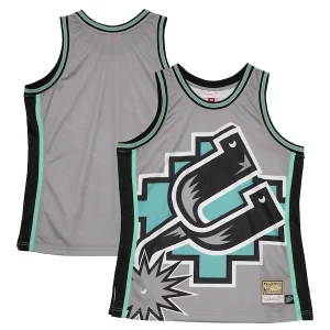 San Antonio Spurs Hardwood Classics Blown Out Fashion Jersey Admirable Gray