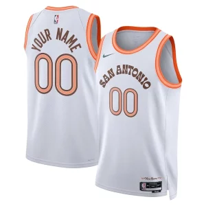 San Antonio Spurs Nike Unisex Superbe 2023/24 Custom Swingman Jersey White City Edition