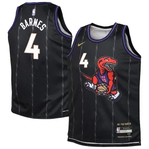 Scottie Barnes Toronto Raptors Nike Youth 2024/25 Notable Swingman Player Jersey City Edition Black
