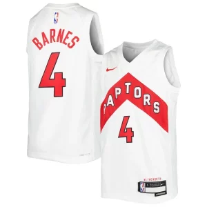 Scottie Barnes Toronto Raptors Nike Youth Swingman Jersey Association Classique Edition White/Red