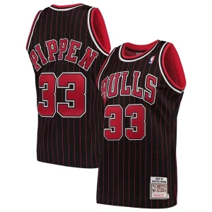 Scottie Pippen Unique Chicago Bulls 1995/96 Hardwood Classics Authentic Jersey Black