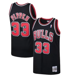 Scottie Pippen Chicago Bulls 1997/98 Hardwood Éclatant Classics Swingman Jersey Black/White