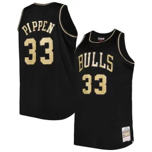 Scottie Pippen Chicago Bulls Big & Tall Hardwood Classics 1997/98 Swingman Jersey Confortable Black