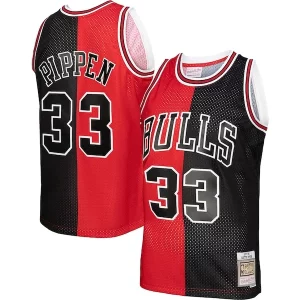 Scottie Pippen Chicago Bulls Hardwood Classics 1997/98 Split Collectible Swingman Jersey Red/Black