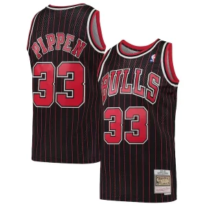 Scottie Luxueux Pippen Chicago Bulls Hardwood Classics Swingman Jersey Black