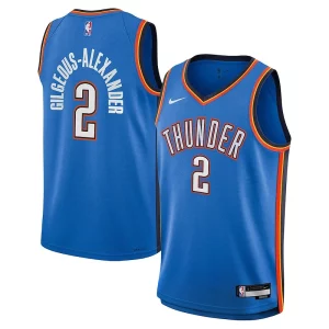 Shai Gilgeous Alexander Oklahoma City Thunder Nike Youth Swingman Jersey Exclusif Icon Edition Blue