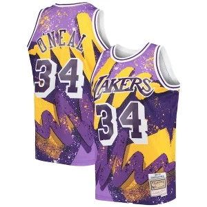 Shaquille O'Neal Los Angeles Lakers Hardwood Classics 1996/97 Confortable Hyper Hoops Swingman Jersey Purple