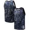 Shaquille O'Neal Los Angeles Lakers Hardwood Classics 1996/97 Tie Dye Swingman Jersey Black Personalisable
