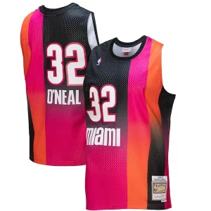 Shaquille O'Neal Miami Heat 2005/06 Hardwood Luxueux Classics Fadeaway Swingman Player Jersey Pink/Black
