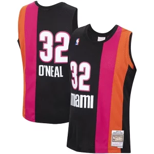 Shaquille O'Neal Miami Heat 2005/06 Hardwood Classics Swingman Jersey Black Magnifique