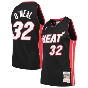 Shaquille O'Neal Miami Heat Exquisite Hardwood Classics Swingman Jersey Black