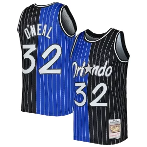 Shaquille O'Neal Orlando Moderne Magic Hardwood Classics 1994/95 Split Swingman Jersey Blue/Black